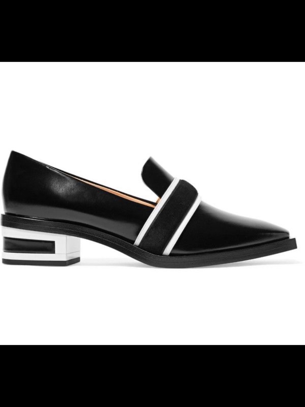 Emilio Pucci - Suede-trimmed Glossed-leather